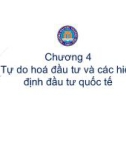 Bài giảng Kinh tế đầu tư quốc tế - Chương 4: Tự do hóa đầu tư và các hiệp định đầu tư quốc tế