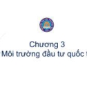 Bài giảng Kinh tế đầu tư quốc tế - Chương 3: Môi trường đầu tư quốc tế