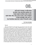 Đổi mới trong tuyển sinh và đào tạo nguồn nhân lực theo định hướng ứng dụng đáp ứng yêu cầu của cuộc cách mạng công nghiệp lần thứ tư tại trường Đại học Kinh tế Quốc dân