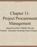 Lecture Information technology project management - Chapter 11: Project procurement management