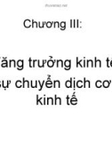 Bài giảng môn Kinh tế phát triển: Chương 3