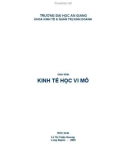 Giáo trình Kinh tế vi mô - Lê Thị Thiên Hương