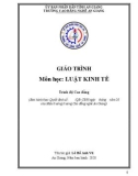 Giáo trình Luật kinh tế - Trường Cao đẳng Nghề An Giang