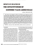 Impacts of inflation on the effectiveness of economic value added scale