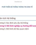 Bài giảng Phát triển hệ thống thông tin kinh tế - Chương 4: Mô hình nghiệp vụ Hướng đối tượng