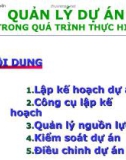 Bài giảng Quản lý dự án: Chương 6 - Nguyễn Vũ Bích Uyên