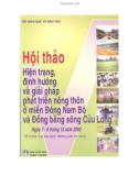 Kỷ yếu hội thảo: Hiện trạng, định hướng và giải pháp phát triển nông thôn ở miền Đông Nam Bộ và Đồng bằng sông Cửu Long - NXB Nông nghiệp