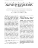 Tác động từ hiểu biết về cộng đồng kinh tế Asean đến khả năng nhận biết của giới trẻ đối với cơ hội và thách thức trong quá trình tham gia của Việt Nam