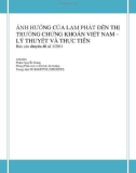 ẢNH HƯỞNG CỦA LẠM PHÁT ĐẾN THỊ TRƯỜNG CHỨNG KHOÁN VIỆT NAM – LÝ THUYẾT VÀ THỰC TIỄN