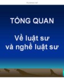 Bài giảng Tổng quan về luật sư và nghề luật sư