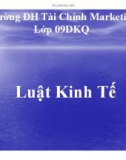 Luật kinh tế - Pháp luật về hơp đồng