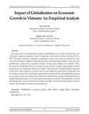 Impact of globalization on economic growth in Vietnam: An empirical analysis