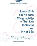 Hoạch định Chính sách Công nghiệp ở Thái Lan, Malaysia và Nhật Bản