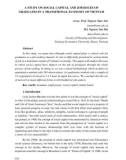 A study on social capital and job issues of graduates in a transitional economy of Vietnam