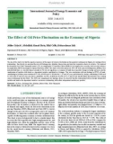 The effect of oil price fluctuation on the economy of Nigeria