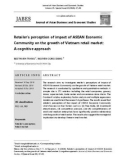 Retailer's perception of impact of ASEAN Economic Community on the growth of Vietnam retail market: A cognitive approach