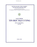 Giáo trình Tin học đại cương part 1