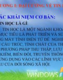 Bài giảng Tin học đại cương: Chương 1 - Đại cương về tin học