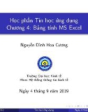 Bài giảng Tin học ứng dụng: Chương 4 - Nguyễn Đình Hoa Cương