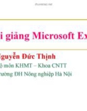 Bài giảng dành cho Microsoft Excel