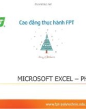 Bài giảng Tin học văn phòng: Bài 3 - Microsoft Excel (Phần 2)