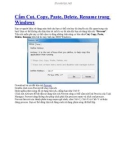 Cấm Cut, Copy, Paste, Delete, Rename trong Windows