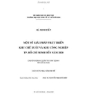 Luận văn Thạc sĩ Kinh tế: Một số giải pháp phát triển khu chế xuất và khu công nghiệp Tp.HCM đến năm 2020