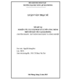 Luận văn Thạc sĩ Kỹ thuật: Nghiên cứu các giải pháp xử lý nền công trình trên nền đất yếu tại Hải Phòng