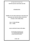 Luận án Tiến sĩ Kỹ thuật: Nghiên cứu kỹ thuật đồng bộ và bù dịch tần Doppler cho truyền thông dưới nước sử dụng công nghệ OFDM