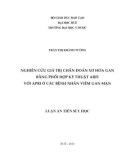 Luận án Tiến sĩ Y học: Nghiên cứu giá trị chẩn đoán xơ hóa gan bằng phối hợp kỹ thuật ARFI với APRI ở các bệnh nhân viêm gan mạn