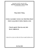 Tóm tắt Luận án Tiến sĩ: Nâng cao hiệu năng các phương pháp phân loại đối tượng trong ảnh