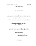 Luận án Tiến sĩ Dinh dưỡng cộng đồng: Hiệu quả của truyền thông tích cực đến đa dạng hóa bữa ăn và tình trạng dinh dưỡng bà mẹ, trẻ em