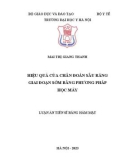 Luận án Tiến sĩ Răng hàm mặt: Hiệu quả của chẩn đoán sâu răng giai đoạn sớm bằng phương pháp học máy