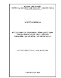 Luận án Tiến sĩ Khoa học máy tính: Rút gọn thuộc tính trong bảng quyết định không đầy đủ có dữ liệu thay đổi theo tiếp cận mô hình tập thô dung sai