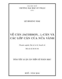 Tóm tắt Luận án Tiến sĩ Toán học: Về căn Jacobson, Js-căn và các lớp căn của nửa vành