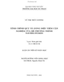 Luận án Tiến sĩ Toán học: Tính chính quy và dáng điệu tiệm cận nghiệm của hệ phương trình Navier-Stokes