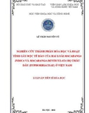 Tóm tắt Luận án Tiến sĩ Hóa học: Nghiên cứu thành phần hóa học và hoạt tính gây độc tế bào của hai loài Macaranga indica và Macaranga denticulata họ Thầu dầu (Euphorbiaceae) ở Việt Nam