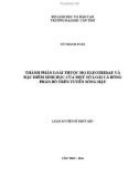 Luận án tiến sĩ Thủy sản: Thành phần loài thuộc họ eleotridae và đặc điểm sinh học của một số loài cá bống phân bố trên tuyến sông Hậu