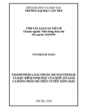 Tóm tắt Luận án tiến sĩ Thủy sản: Thành phần loài thuộc họ eleotridae và đặc điểm sinh học của một số loài cá bống phân bố trên tuyến sông Hậu