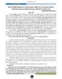 Phát triển dịch vụ ngân hàng điện tử tại Ngân hàng Thương mại cổ phần Ngoại thương Việt Nam