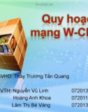 Luận văn tốt nghiệp Quy hoach mang W-CDMA