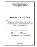 Khóa luận tốt nghiệp: Khả năng thích ứng của ngành công nghịêp ô tô Việt Nam trong tiến trình hội nhập kinh tế quốc tế