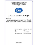 Khóa luận tốt nghiệp: Phát triển doanh nghiệp vừa và nhỏ để đáp ứng nhu cầu phát triển kinh tế