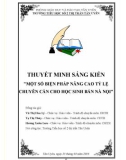 Sáng kiến kinh nghiệm: Một số biện pháp nâng cao tỷ lệ chuyên cần cho học sinh bản Nà Nọi