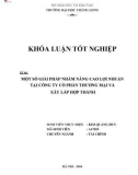 Khóa luận tốt nghiệp: Một số giải pháp nhằm nâng cao lợi nhuận tại Công ty Cổ phần Thương mại và Xây lắp Hợp Thành