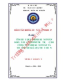 Khóa luận tốt nghiệp Kế toán-Kiểm toán: Tìm hiểu quy trình kiểm toán khoản mục chi phí trả trước do Công ty TNHH Kiểm toán và Thẩm định giá AFA thực hiện