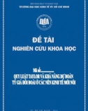 Đề tài nghiên cứu khoa học: Quy luật Taylor và khả năng dự đoán tỷ giá hối đoái ở các nền kinh tế mới nổi