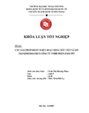 Khóa luận tốt nghiệp: Các giải pháp hoàn thiện hoạt động xúc tiến và hỗ trợ kinh doanh ở công ty TNHH phân phối FPT