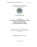 Khoá luận tốt nghiệp cử nhân văn hoá: Vai trò của người phụ nữ Thái trong việc giữ gìn văn hoá truyền thống - Lường Thị Hường