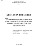 Khóa luận tốt nghiệp: Giải pháp mở rộng hoạt động bảo lãnh tại Ngân hàng Thương mại cổ phần Kỹ thương Việt Nam – chi nhánh Linh Đàm